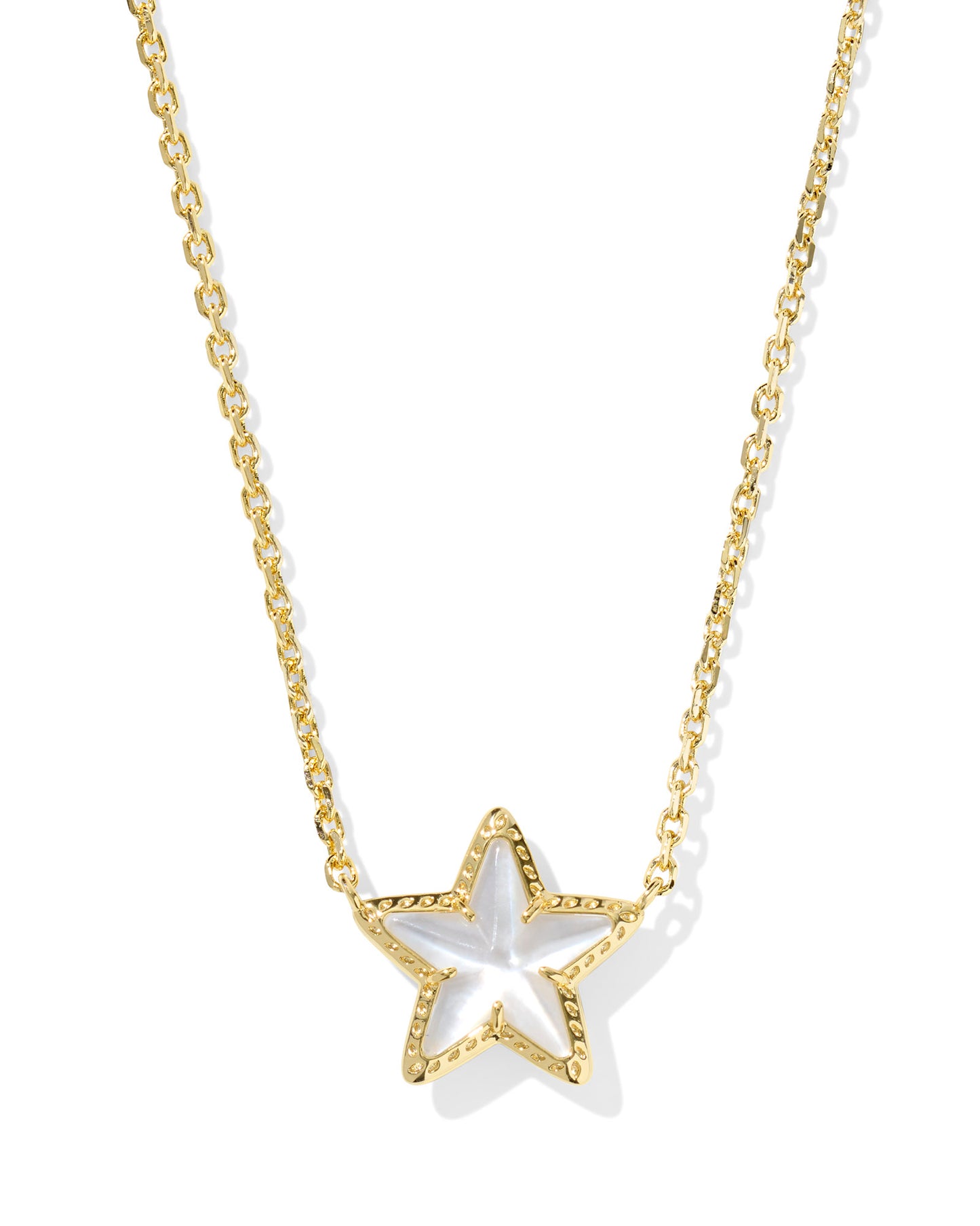 Cassidy Star Necklace Gold Ivory Mother of Pearl