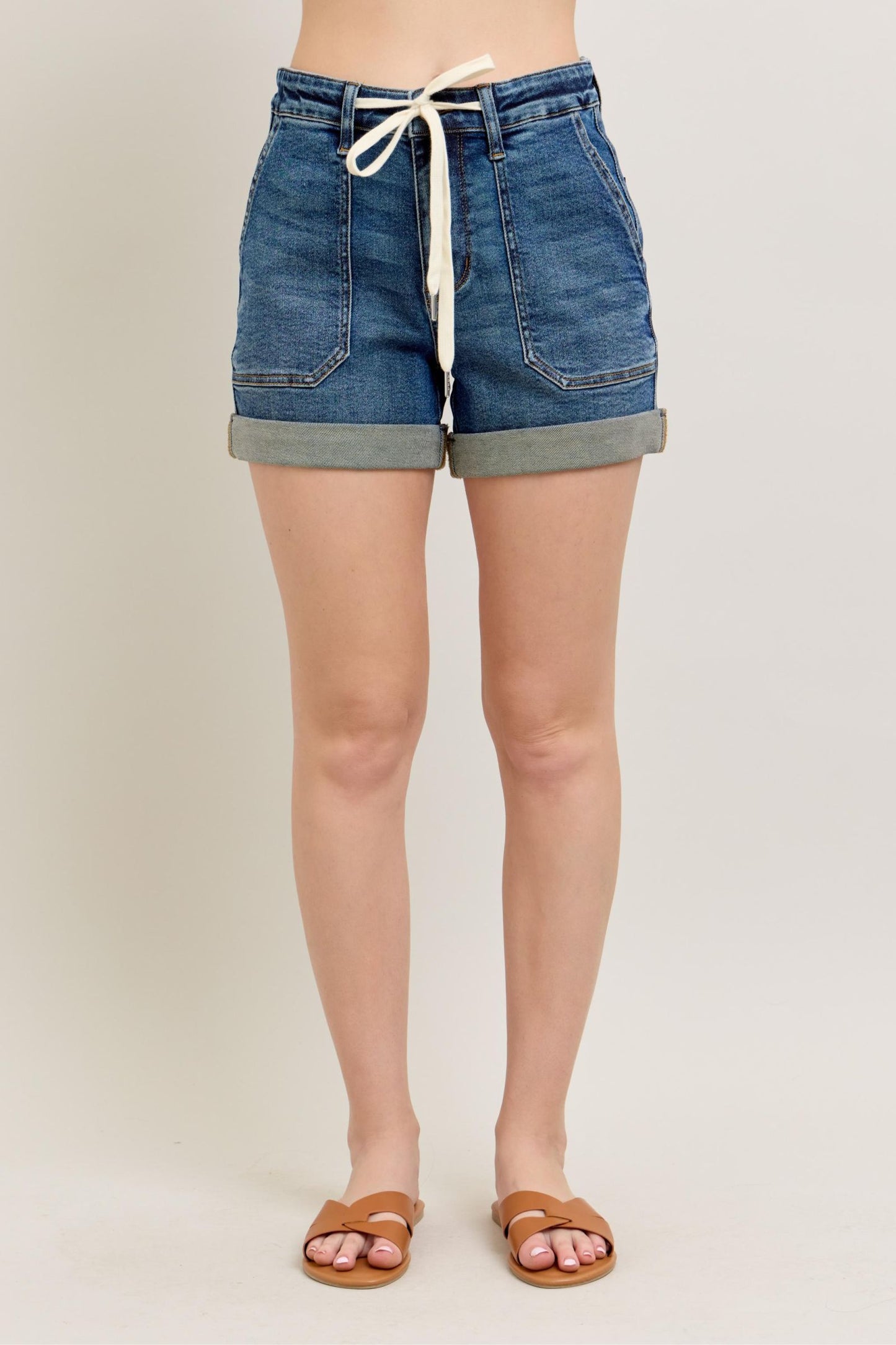 Judy Blue High Waist Cuff Jogger Shorts