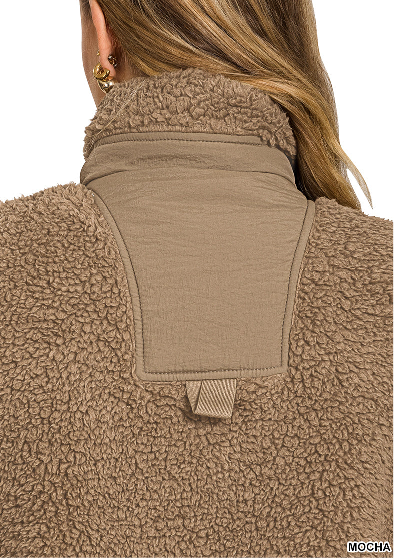Oversize Sherpa Vest