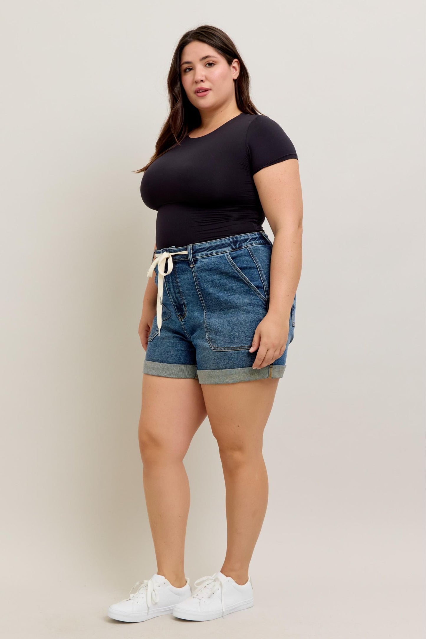 Judy Blue High Waist Cuff Jogger Shorts