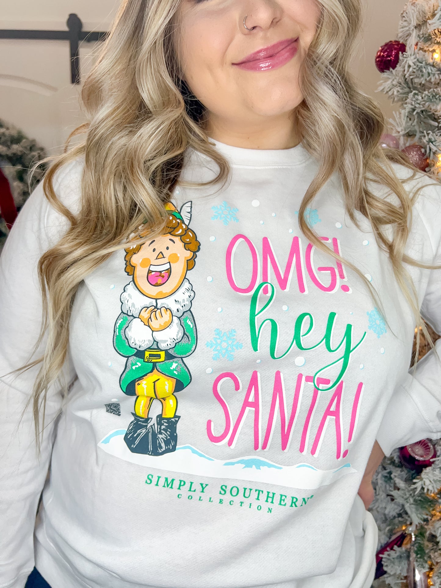 Simply Southern OMG Santa Crewneck