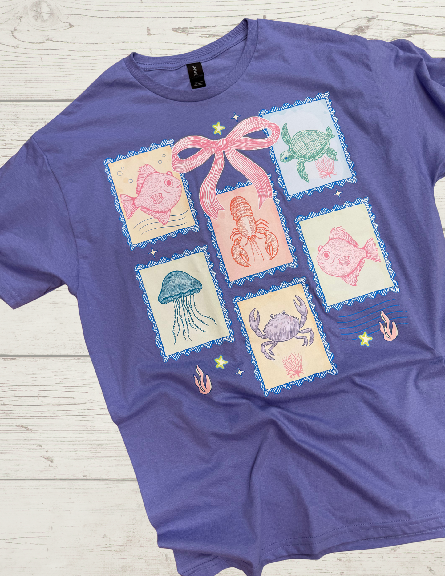 Beach Stamps Graphic Tee