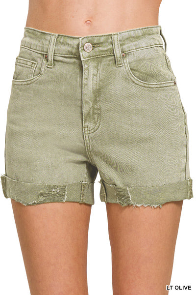 Zenana Cuffed Shorts