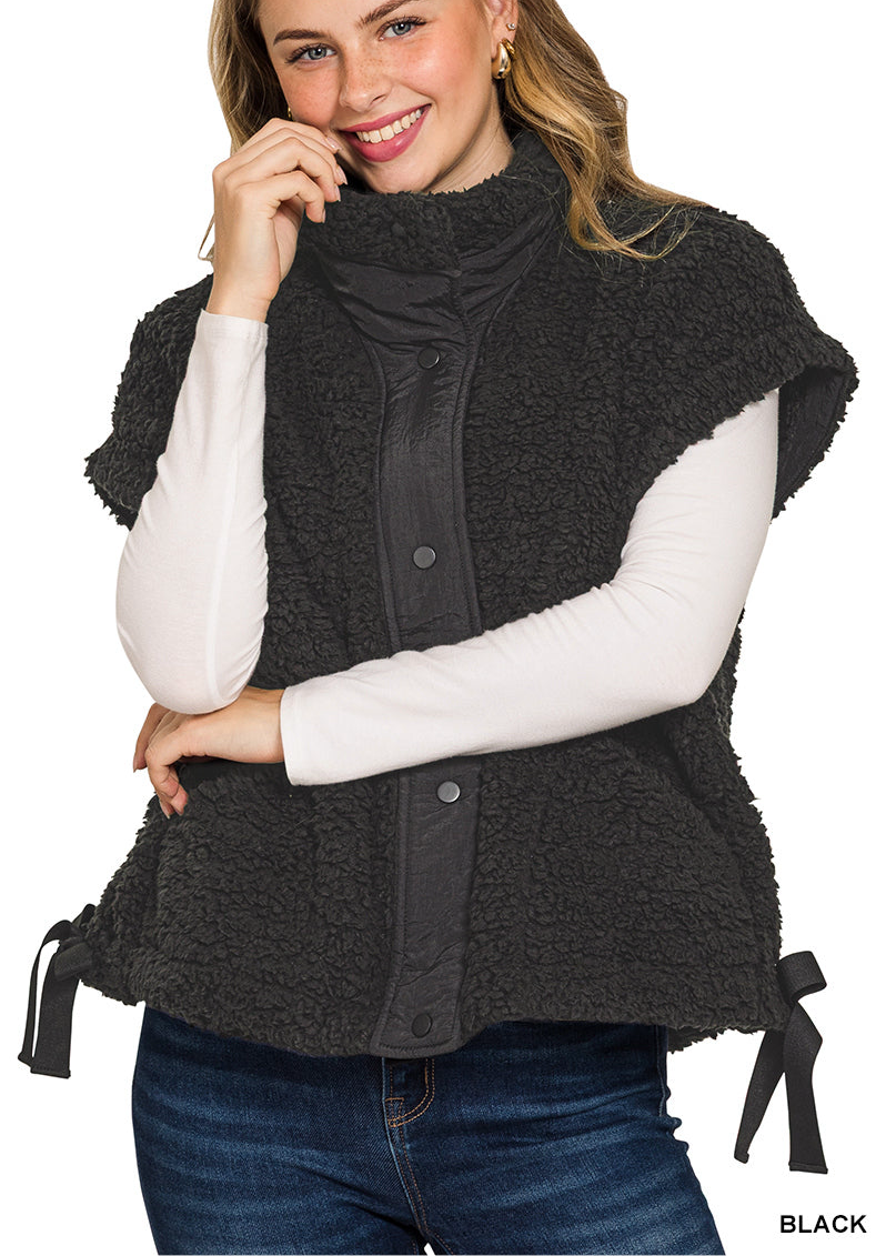 Oversize Sherpa Vest