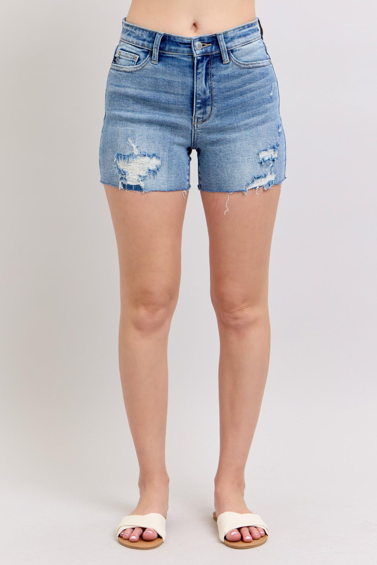 Judy Blue High Waist Stitch Over Shorts