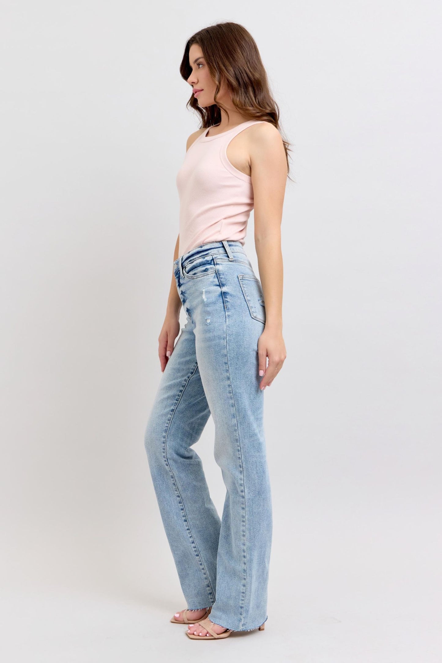 Judy Blue Mid Rise Light Dad Jean