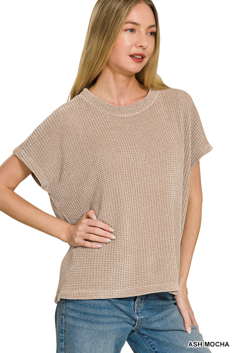 Chenille Waffle Sweater
