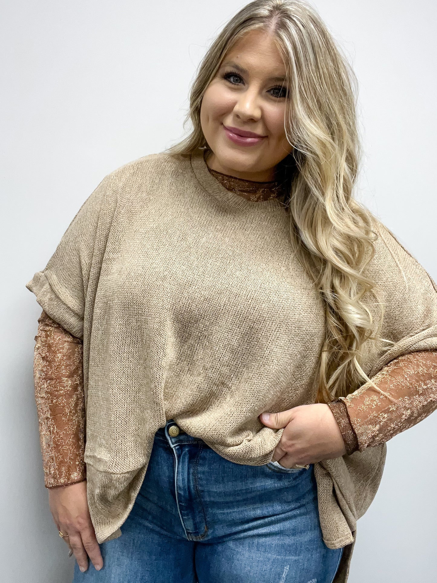 Short Sleeve Slouch Sweater