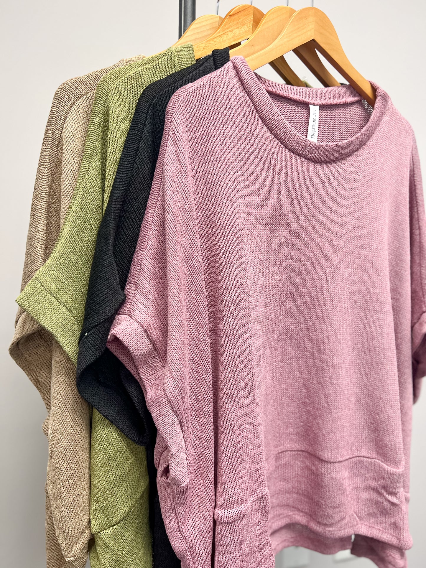 Short Sleeve Slouch Sweater
