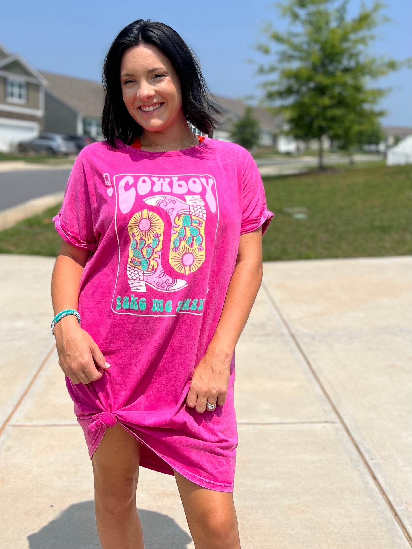 Take Me Away Tee Dress