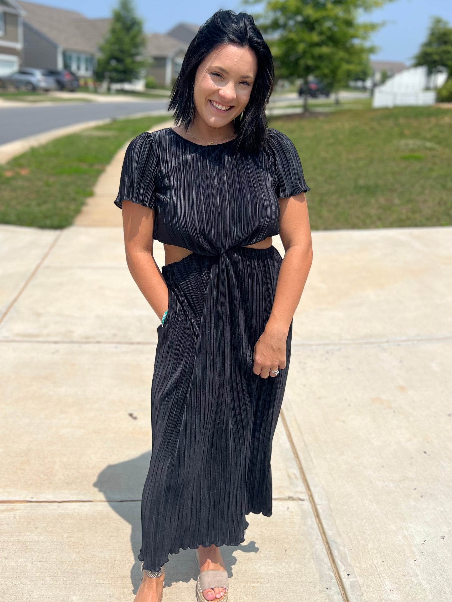 Cut Out Midi Dress