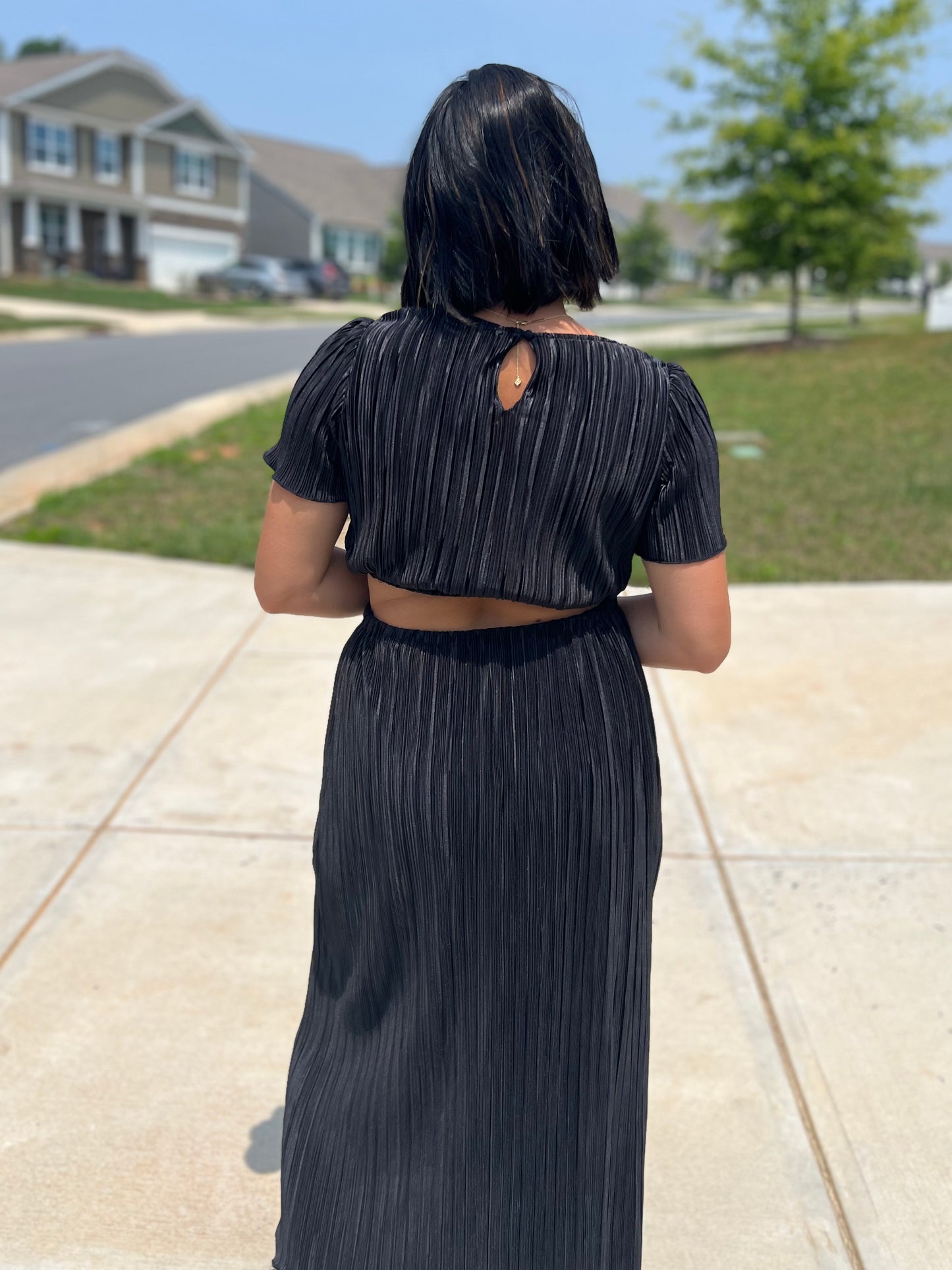 Cut Out Midi Dress