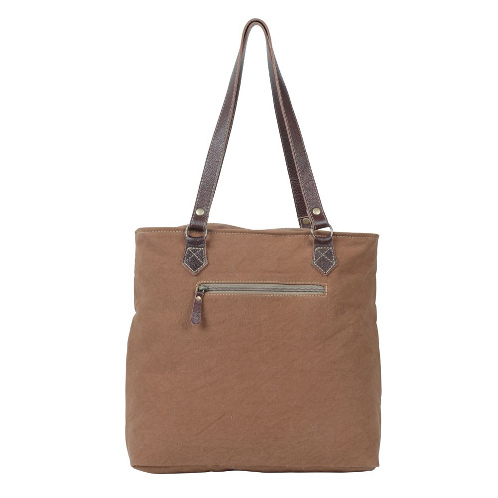 Myra Amethyst Canvas and Hairon Bag