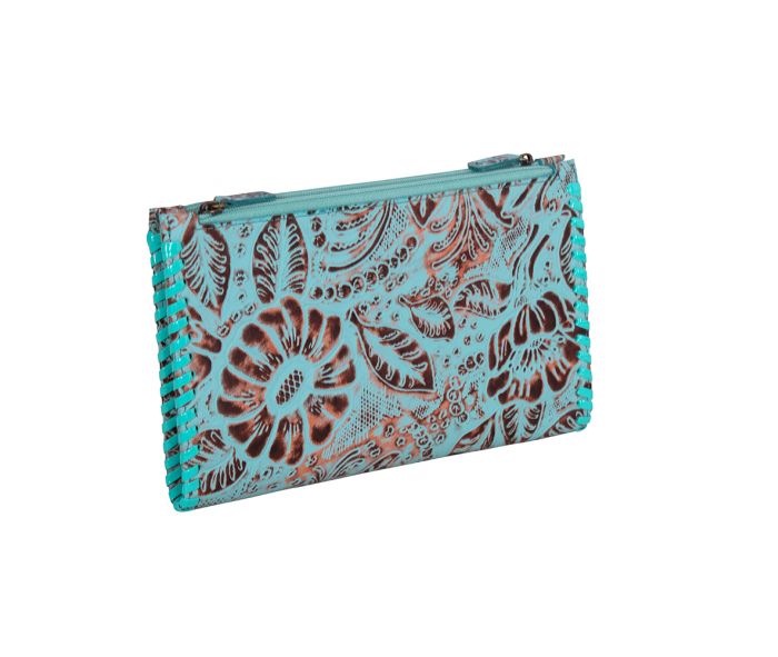 Myra Delilah Creek Hand-tooled Stitched Wallet