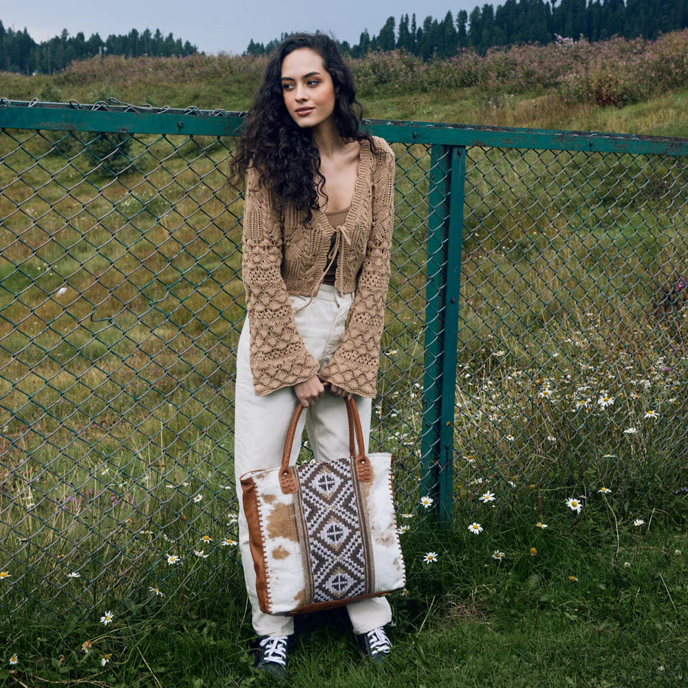 Myra Elisa Leather & Hairon Bag