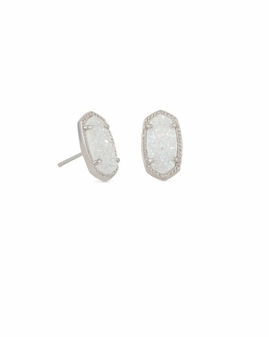 Kendra Scott Ellie Earring Rhod Iridescent Drusy