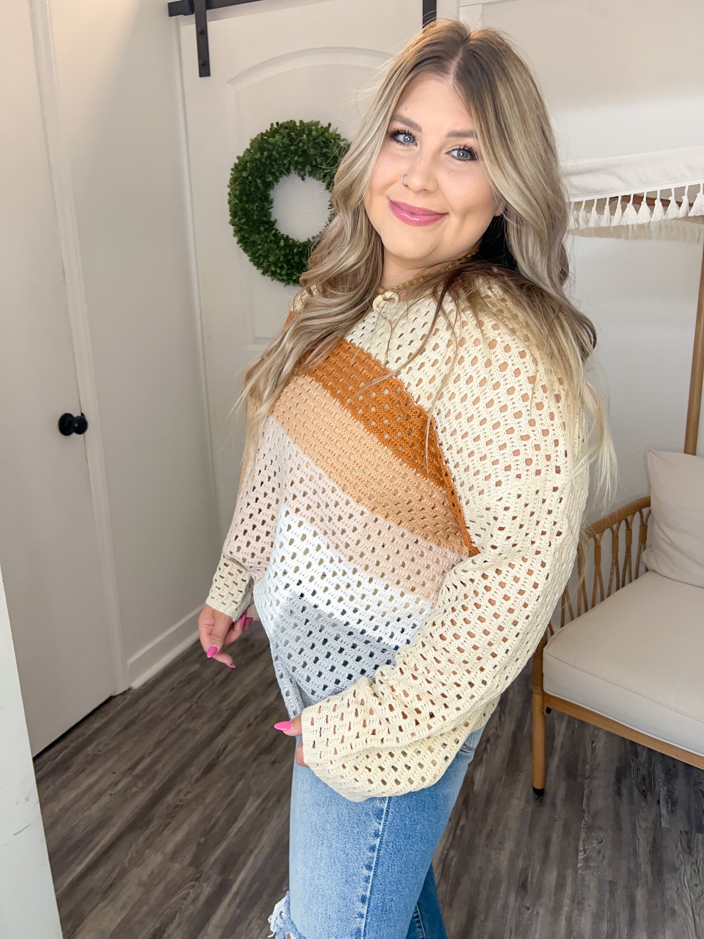 Colorblock Knit Sweater