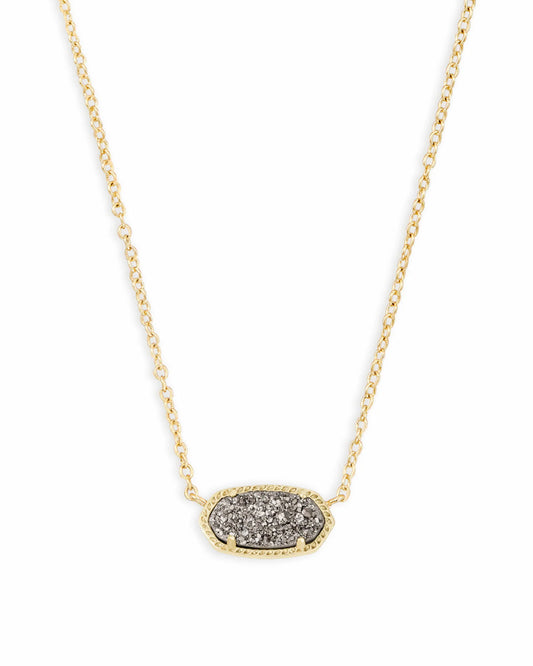 Kendra Scott Elisa Necklace Gold Platinum Drusy