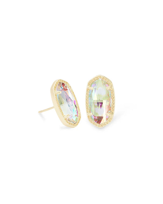 Kendra Scott Ellie Earring Gold Dichroic Glass