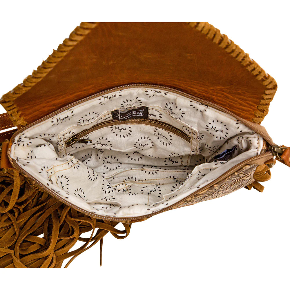 Myra Lunatone Leather & Hairon Bag