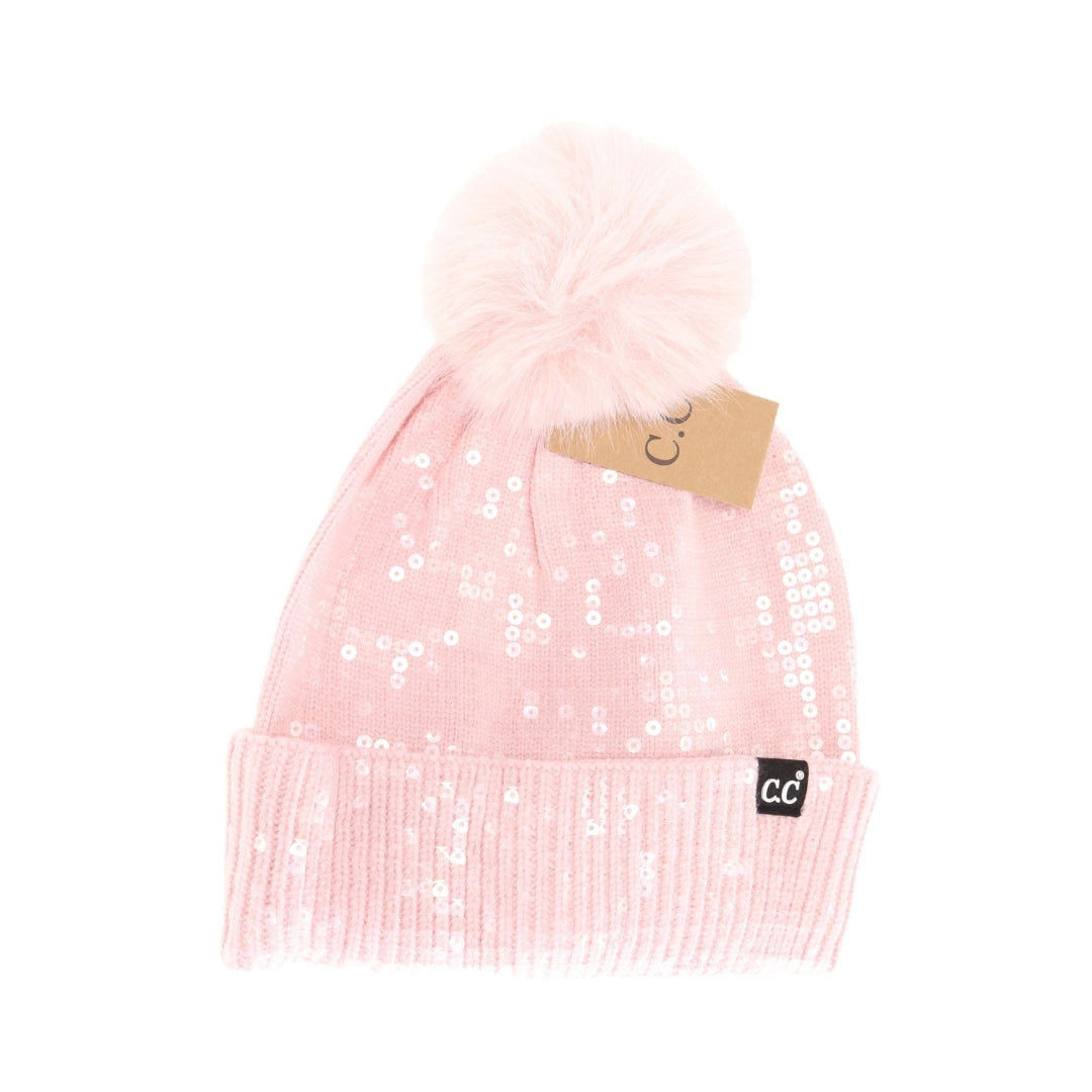 C.C. Sequin Beanie