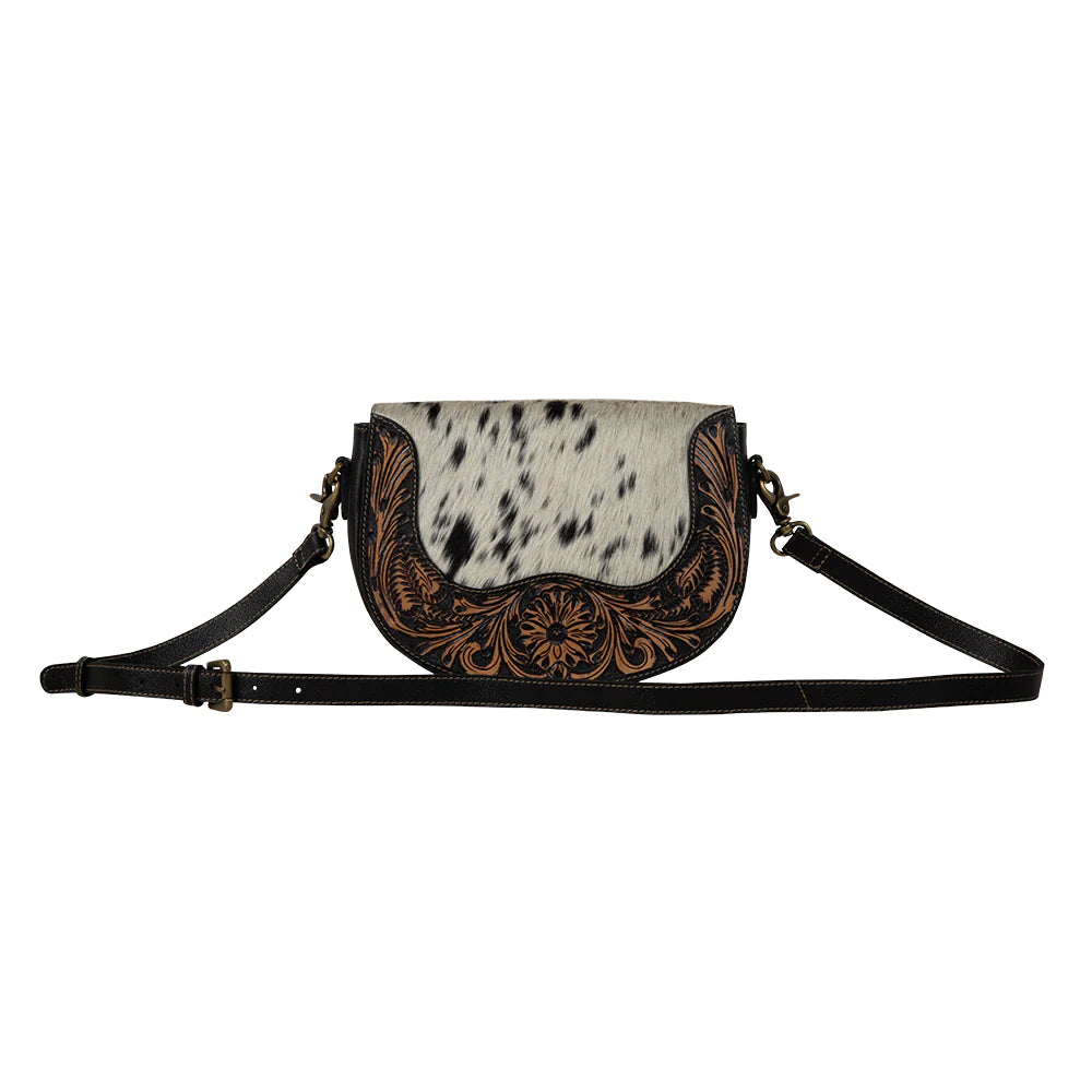 Myra Rio Swoop Bottom Hand-Tooled Bag