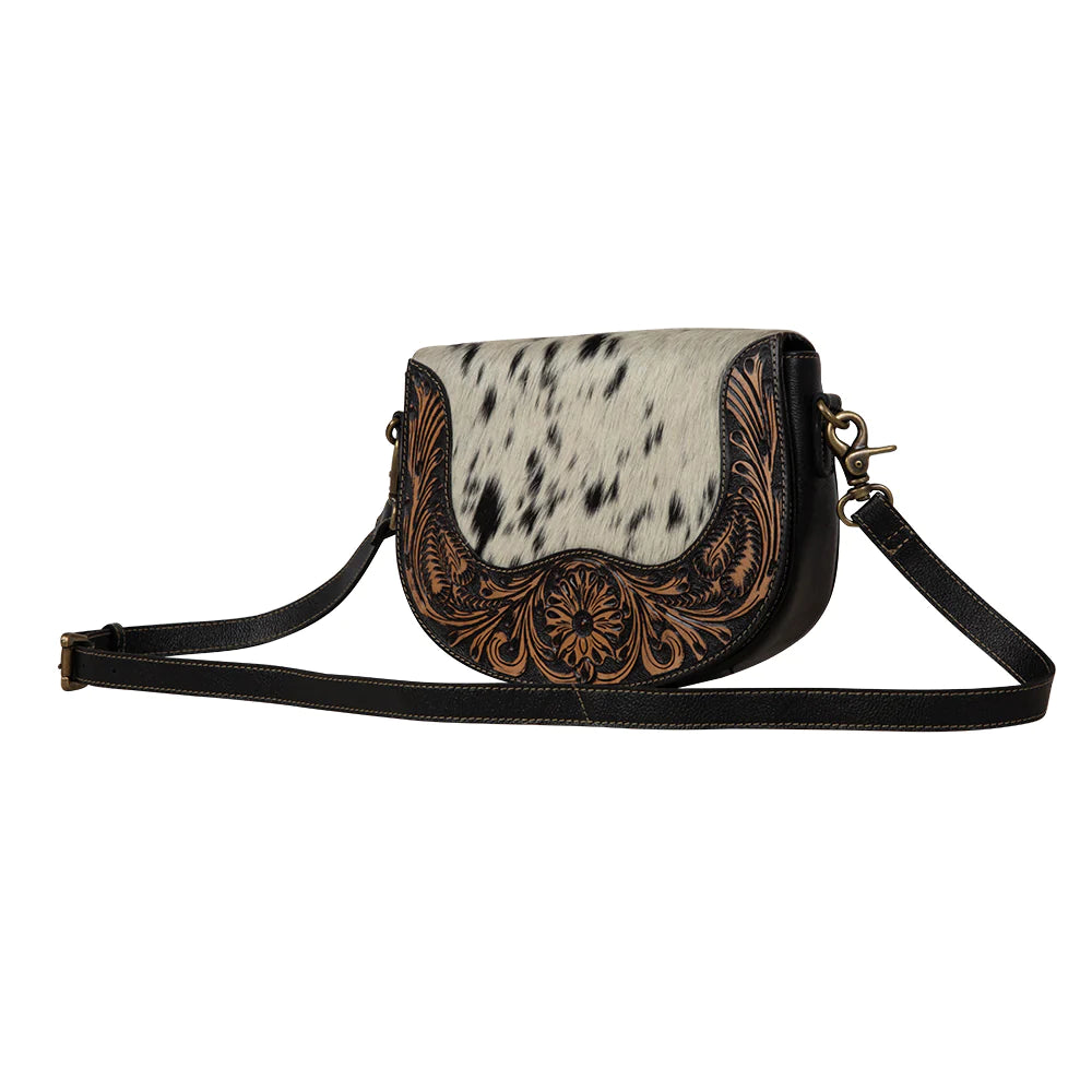 Myra Rio Swoop Bottom Hand-Tooled Bag