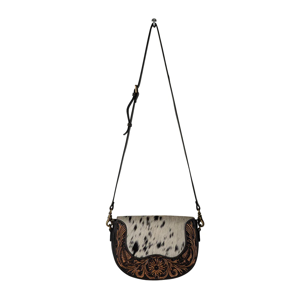 Myra Rio Swoop Bottom Hand-Tooled Bag