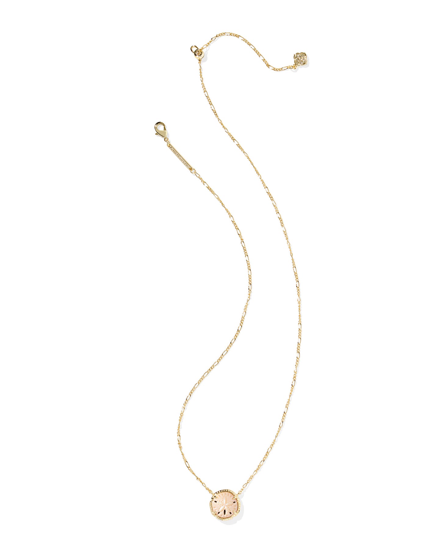 Kendra Scott Sand Dollar Pendant Necklace Gold Natural Mother of Pearl