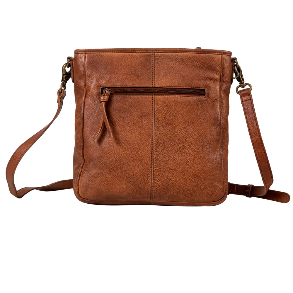 Myra Santa Clara Canyon Stitched Hairon Leather Bag