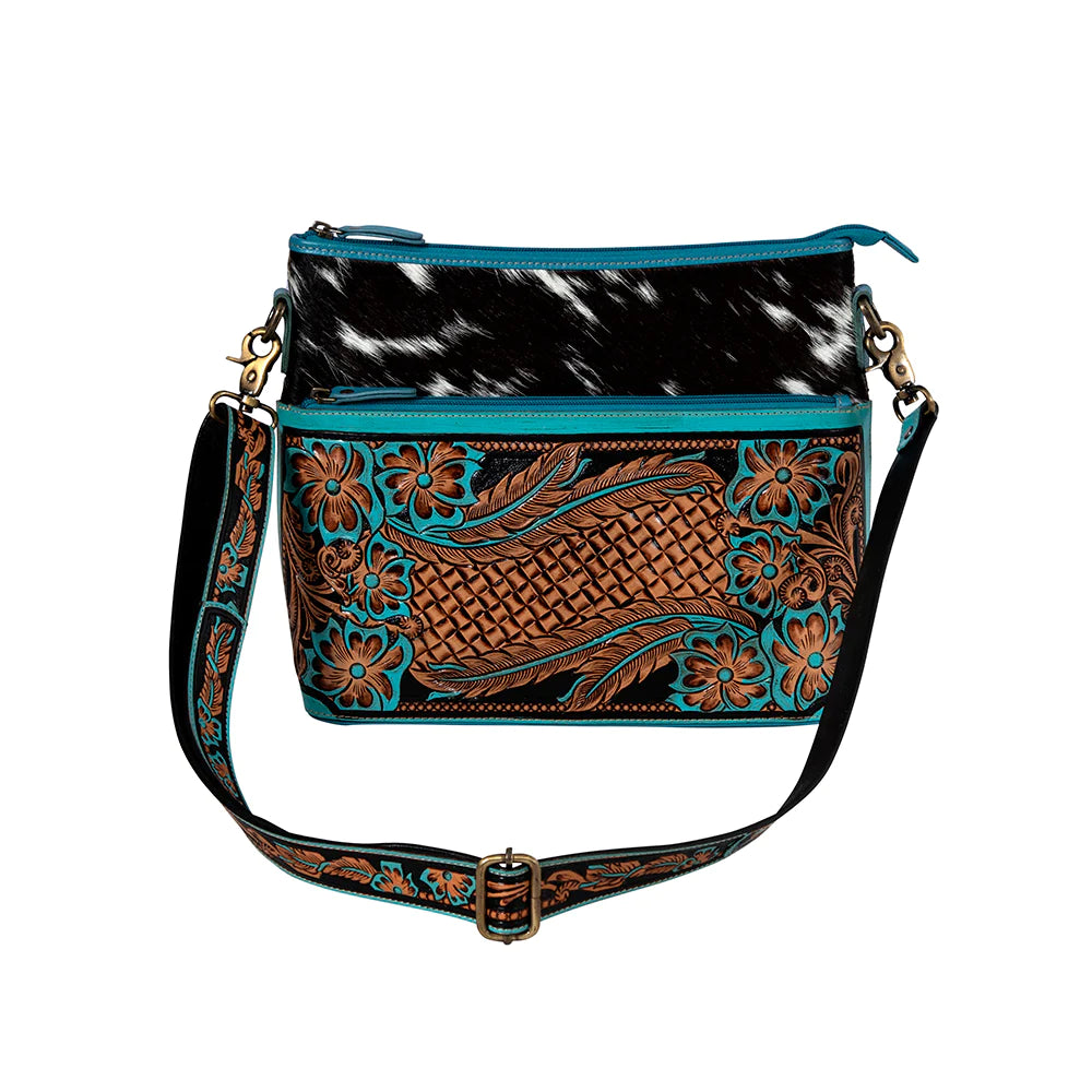 Myra Tambrina Falls Leather & Hairon Bag