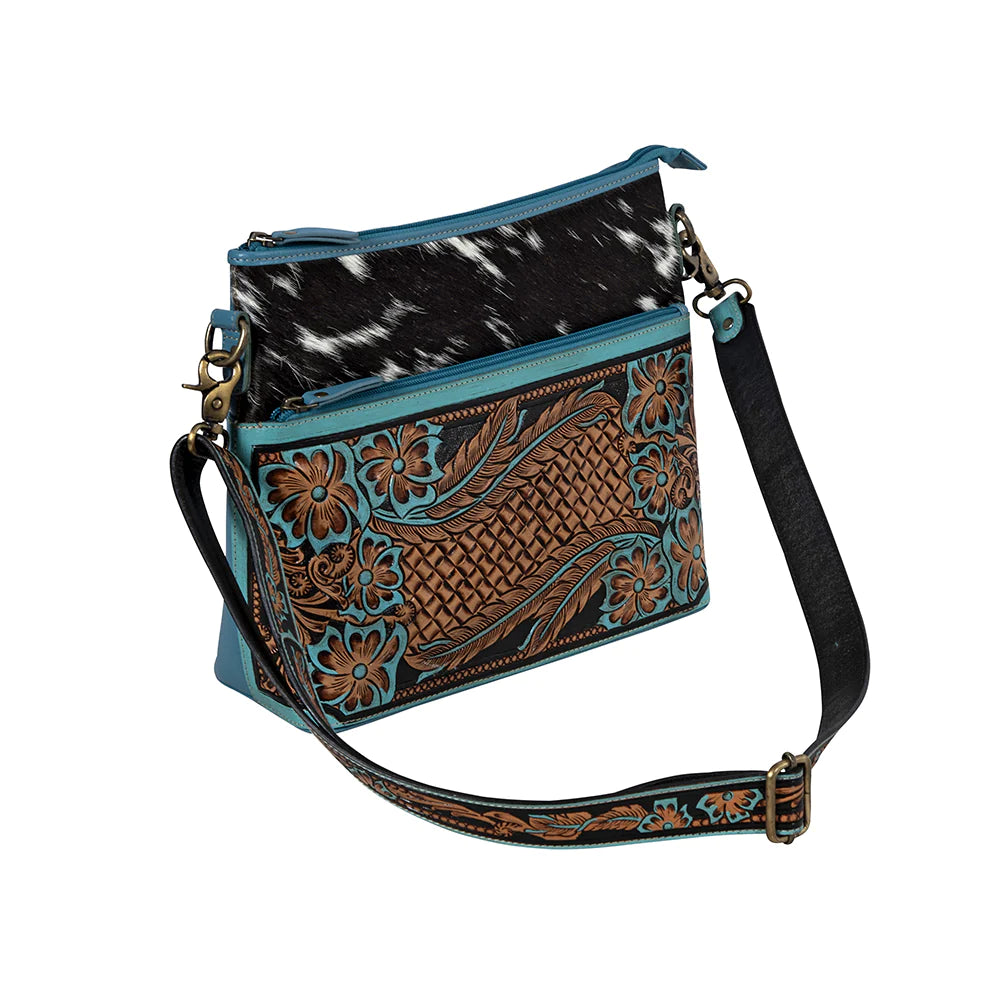 Myra Tambrina Falls Leather & Hairon Bag
