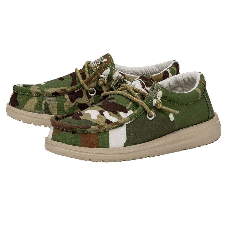 Hey Dude Wally Youth Multi Camo