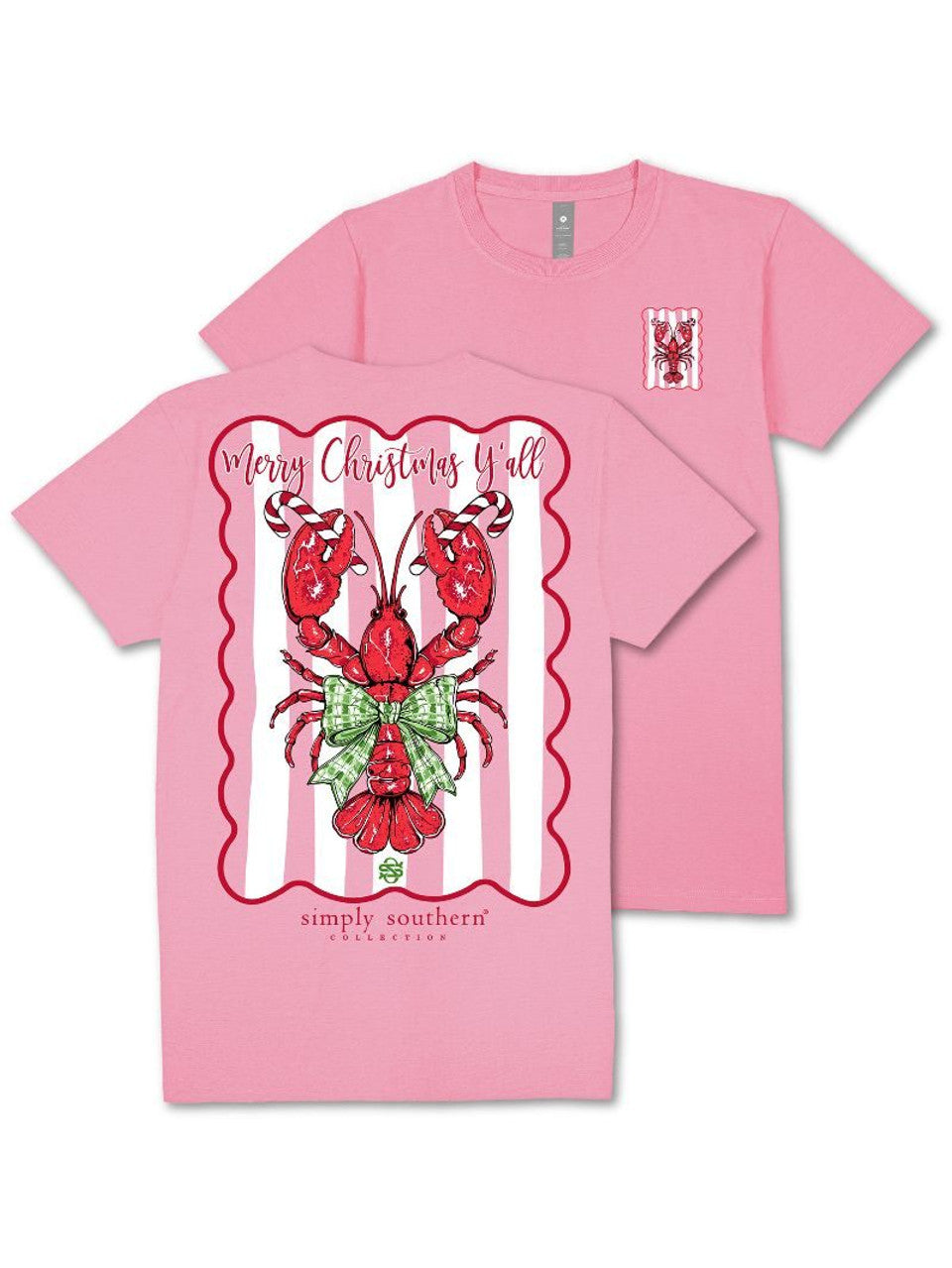 Christmas Lobster Short Sleeve Tee