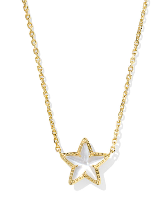 Cassidy Star Necklace Gold Ivory Mother of Pearl