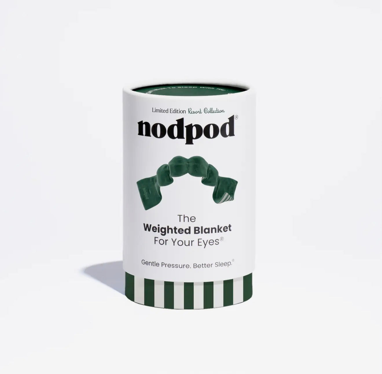 Nodpod Green Cabana Weighted Sleep Mask
