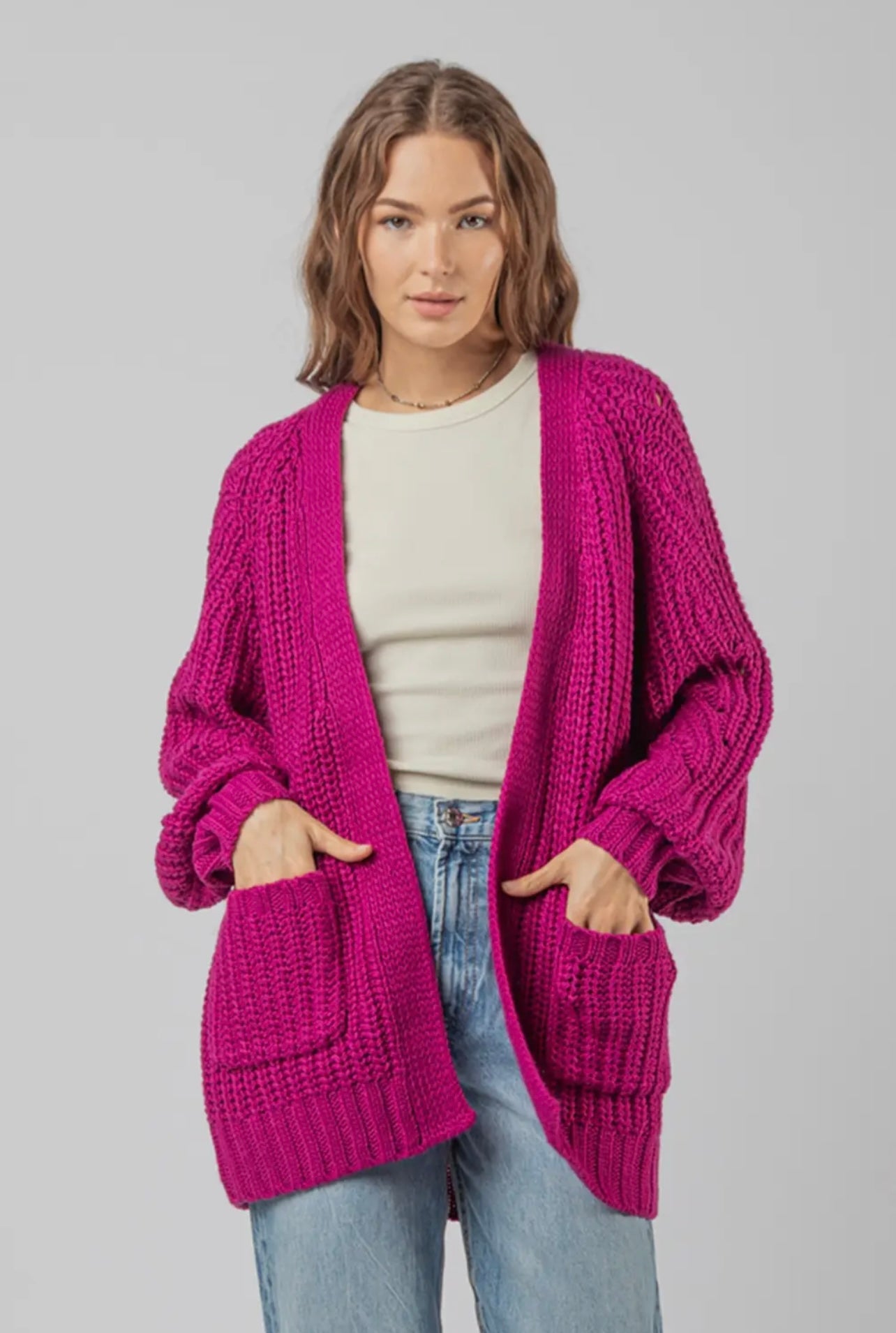 Chunky Knit Cardigan- Final Sale