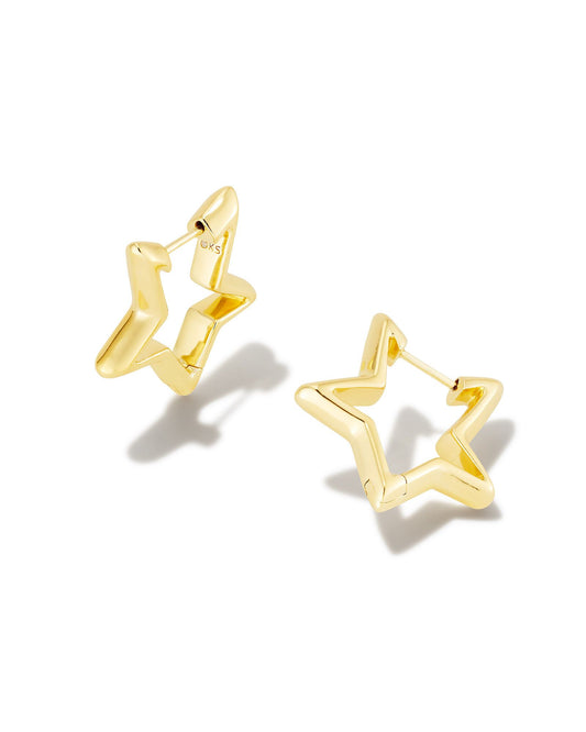 Star Huggie Ear Gold