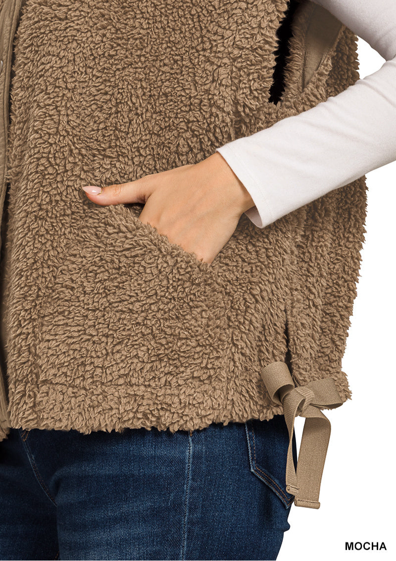 Oversize Sherpa Vest