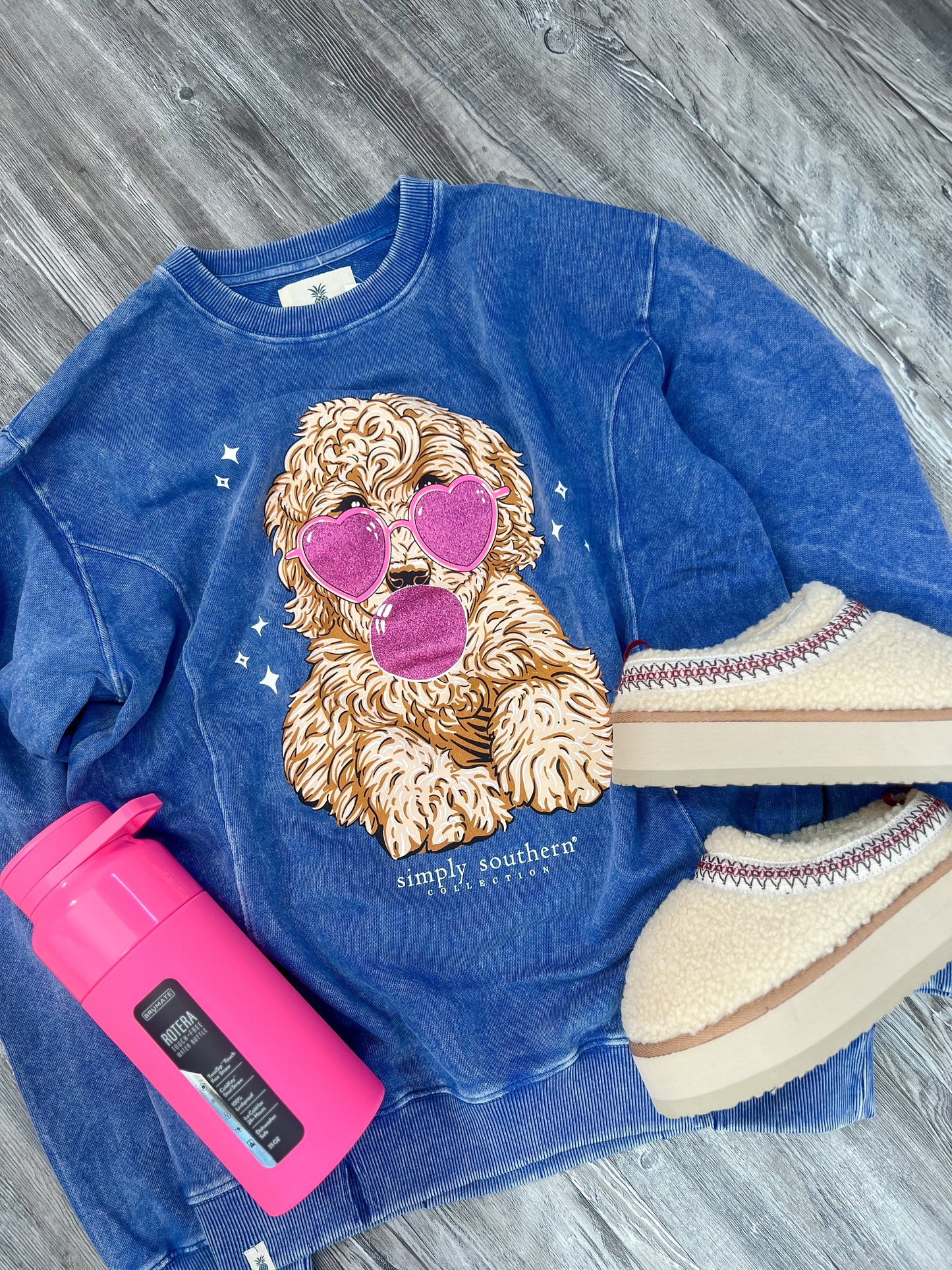 Simply Southern Doodle Glitter Sweatshirt