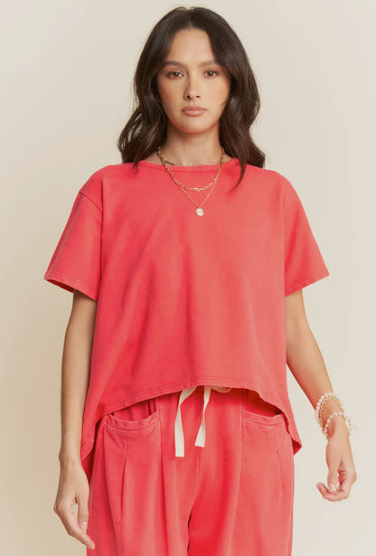 Garment Washed Two Piece Set
