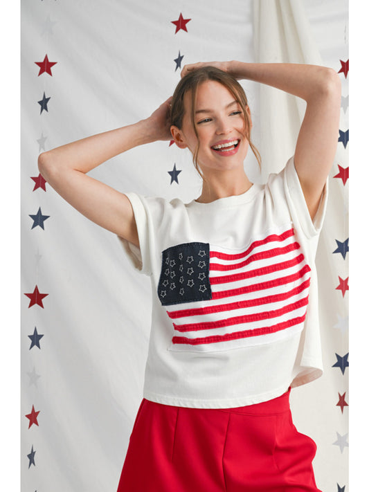 Appliqué Flag Top