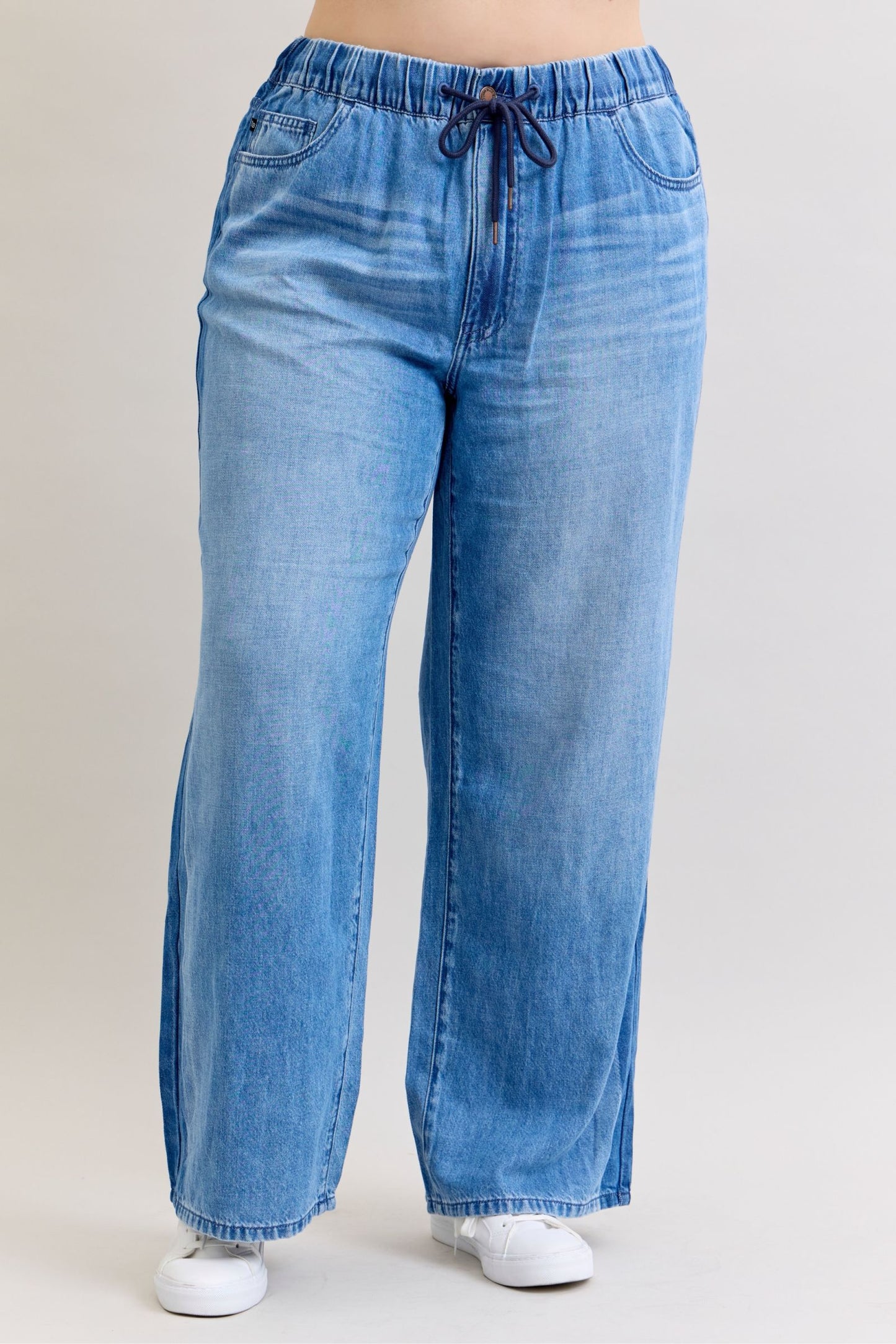 Judy Blue Wilhemina Elastic Waistband High Waist Pants