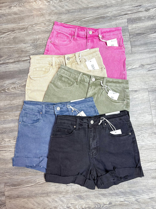 Zenana Cuffed Shorts