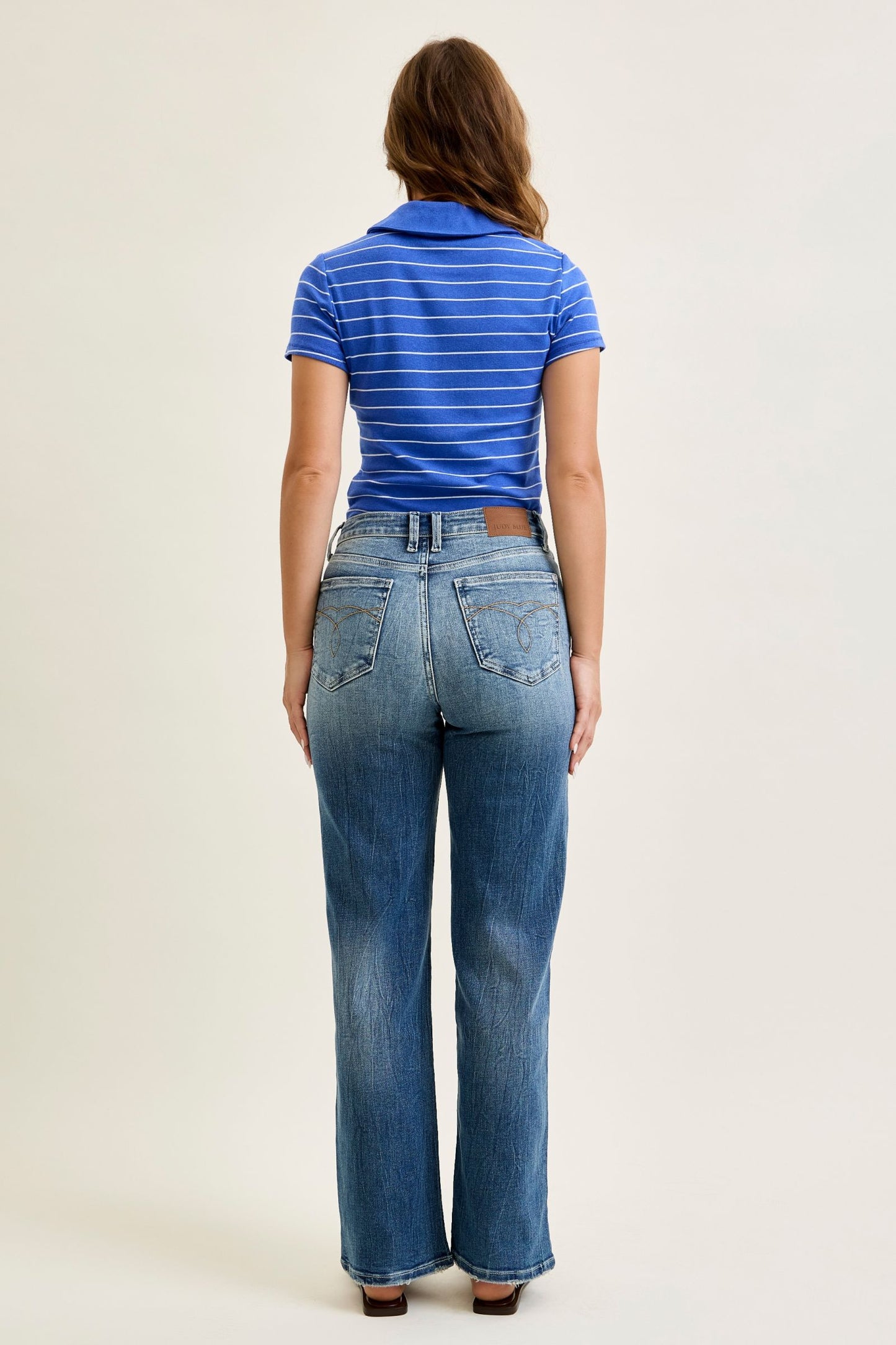 Judy Blue Mid Rise Straight Leg