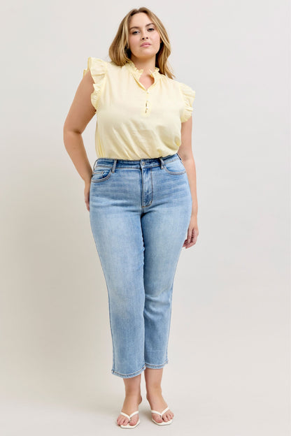 Judy Blue High Waist Ankle Straight Leg