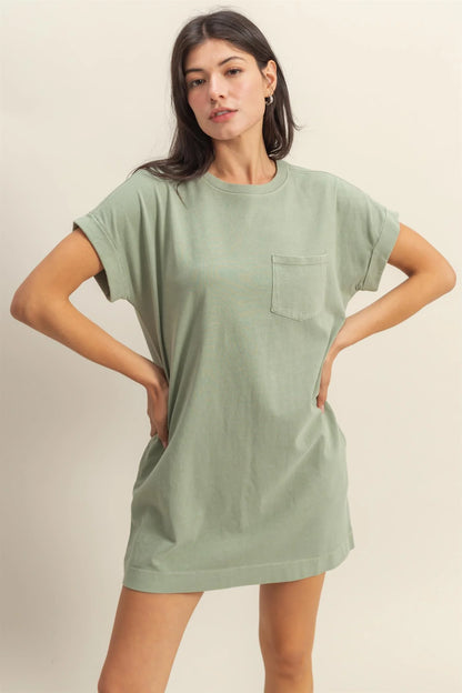 Pocket Tee Shirt Dress