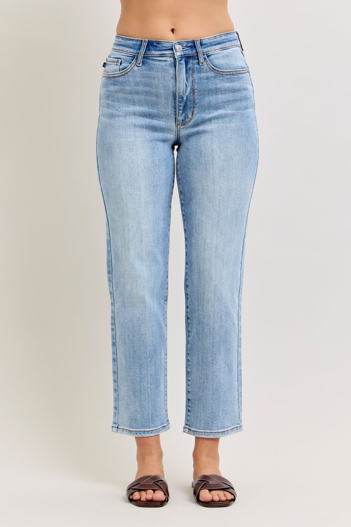 Judy Blue High Waist Ankle Straight Leg