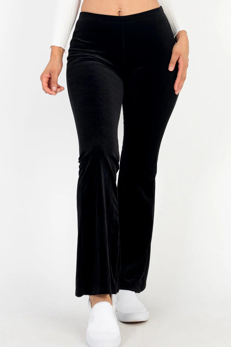 Velvet Flare Leggings- Final Sale