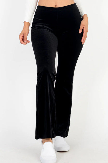 Velvet Flare Leggings- Final Sale